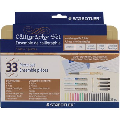 Calligraphy set of 33 pieces