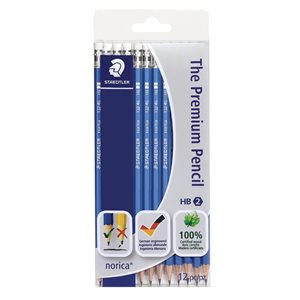 Set of 12 Norica HB graphite pencils