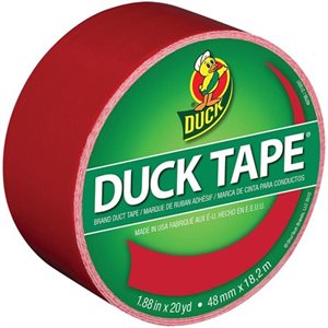 NOV Ruban de couleur Duck 48 mm x 18,2 m, rouge