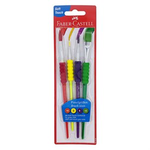 FAB brush soft grip primary colours set 4