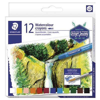 Watersoluble crayons Design Journey set 12