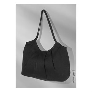 Fabric to paint Shopping bag canevas black 