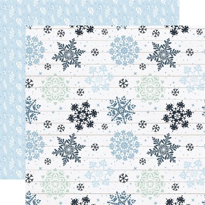 Paper 12x12 winter sparkling snow